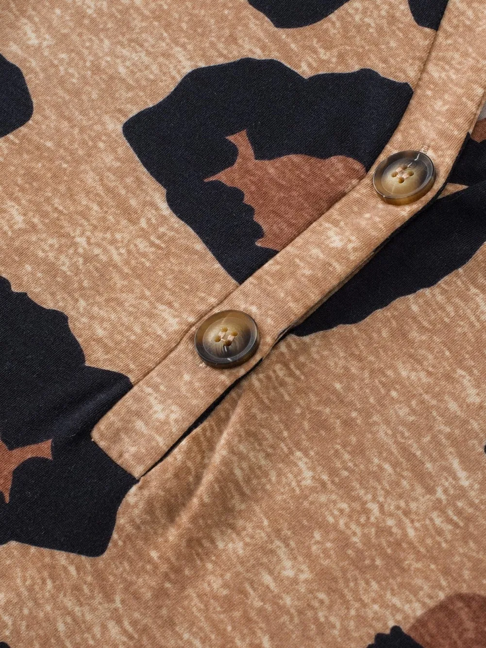 Animal Print Button-Down Shirt