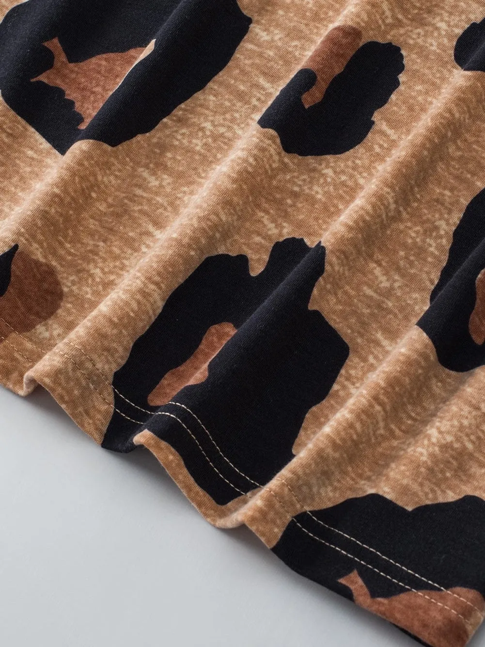 Animal Print Button-Down Shirt