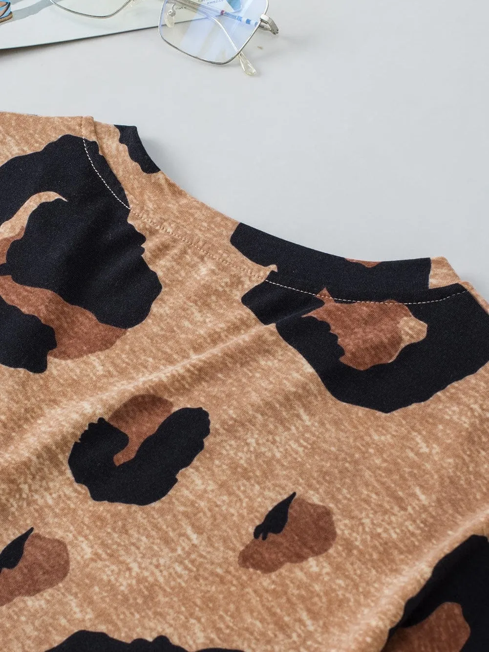 Animal Print Button-Down Shirt