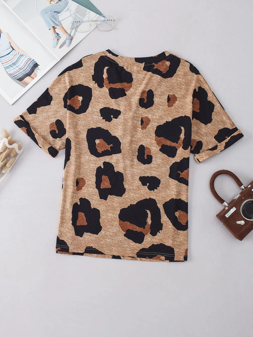 Animal Print Button-Down Shirt