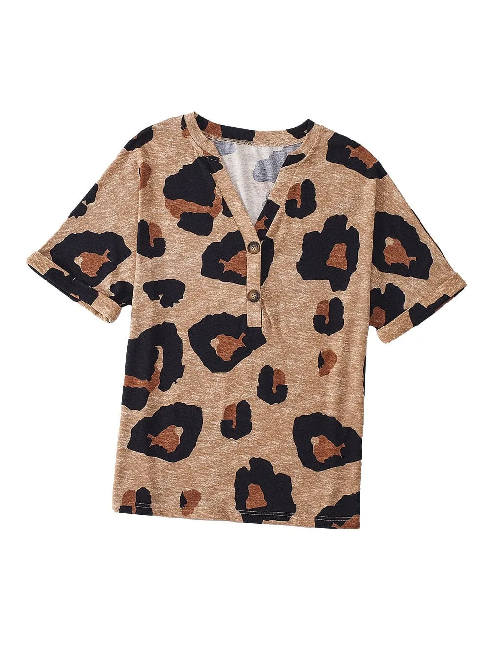 Animal Print Button-Down Shirt