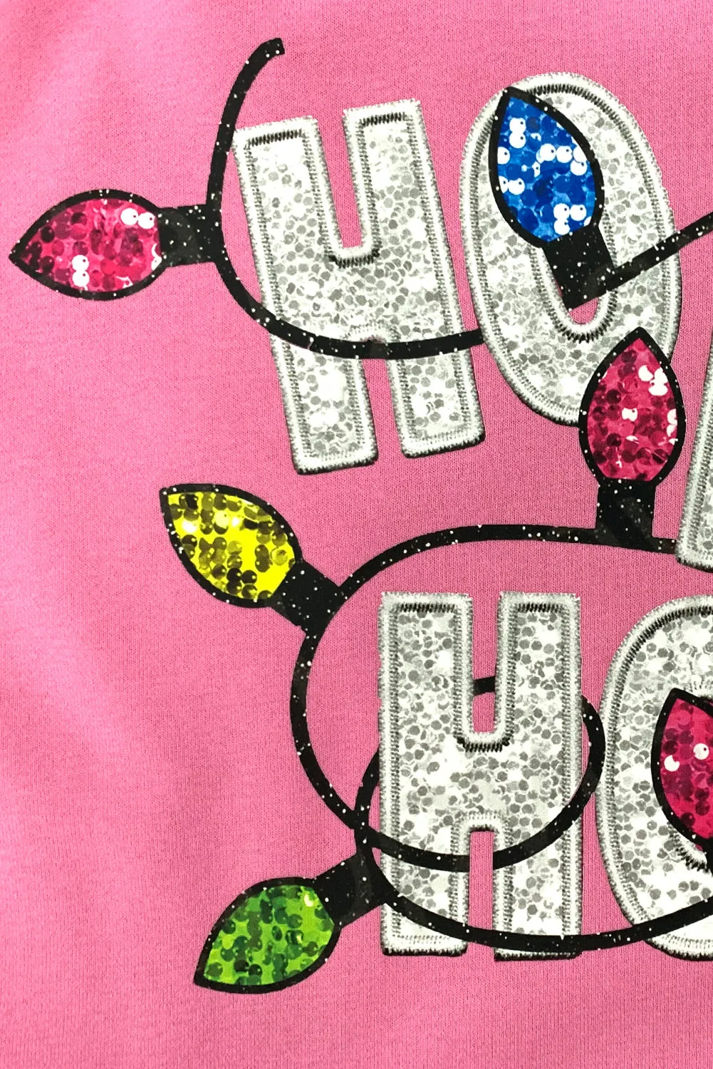 Bonbon HO HO HO Graphic Christmas Sweatshirt