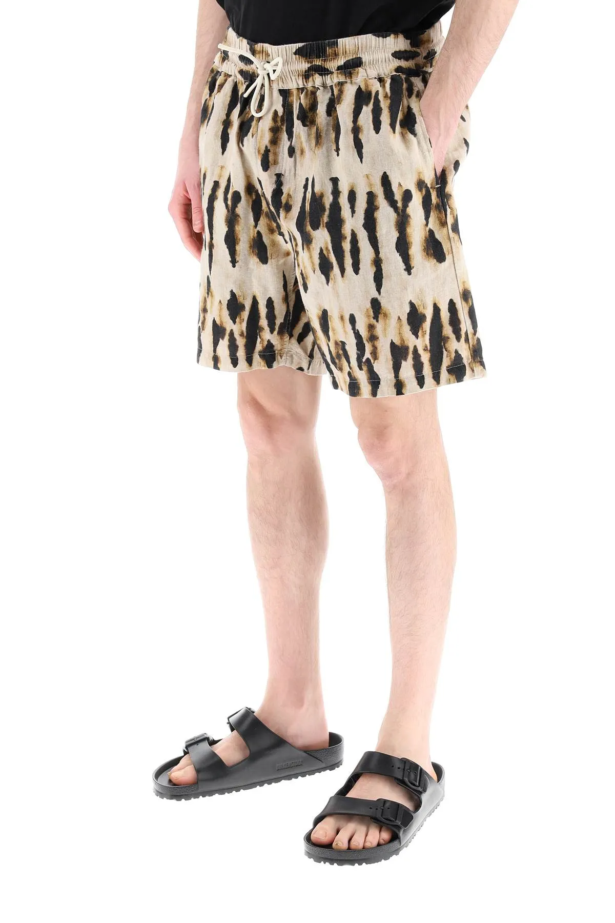 borra' linen cotton shorts