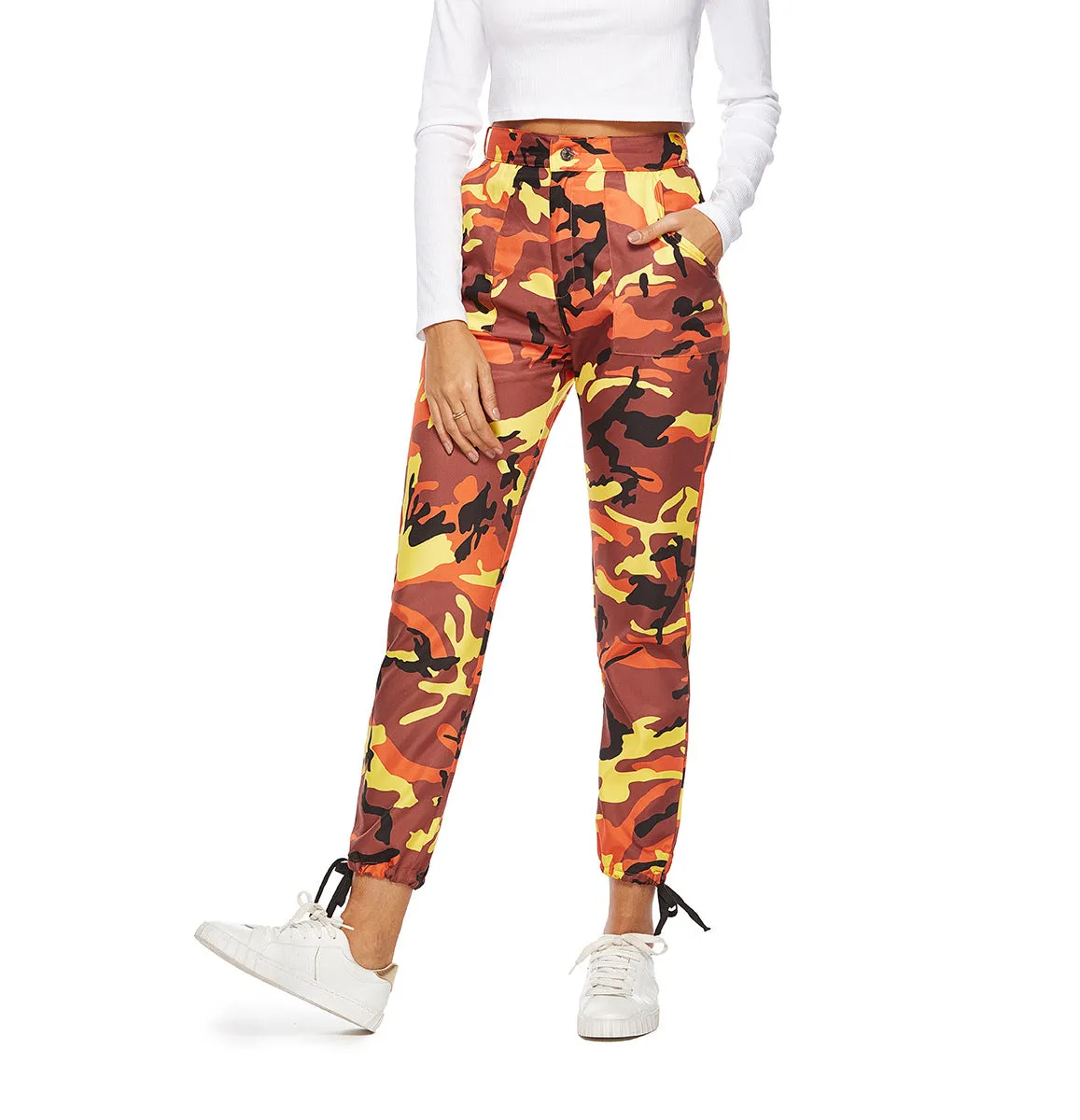 Colourful Camouflage Printed Trousers