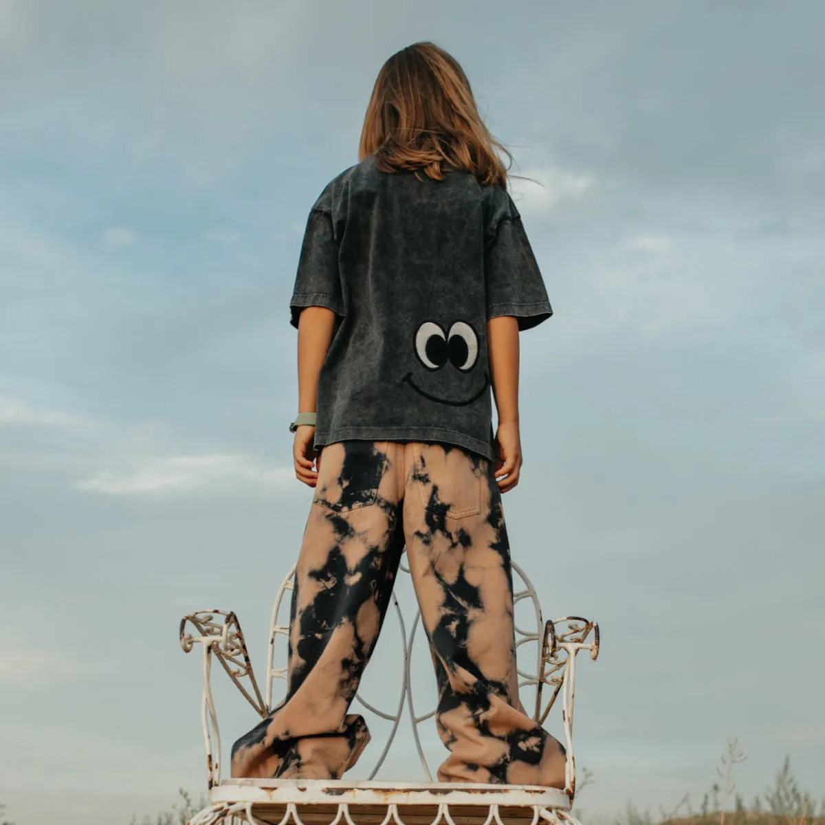 Easy Peasy Embroidered Skate T-Shirt