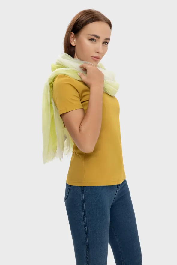 Grand V-Neck Cotton T-Shirt (160g)