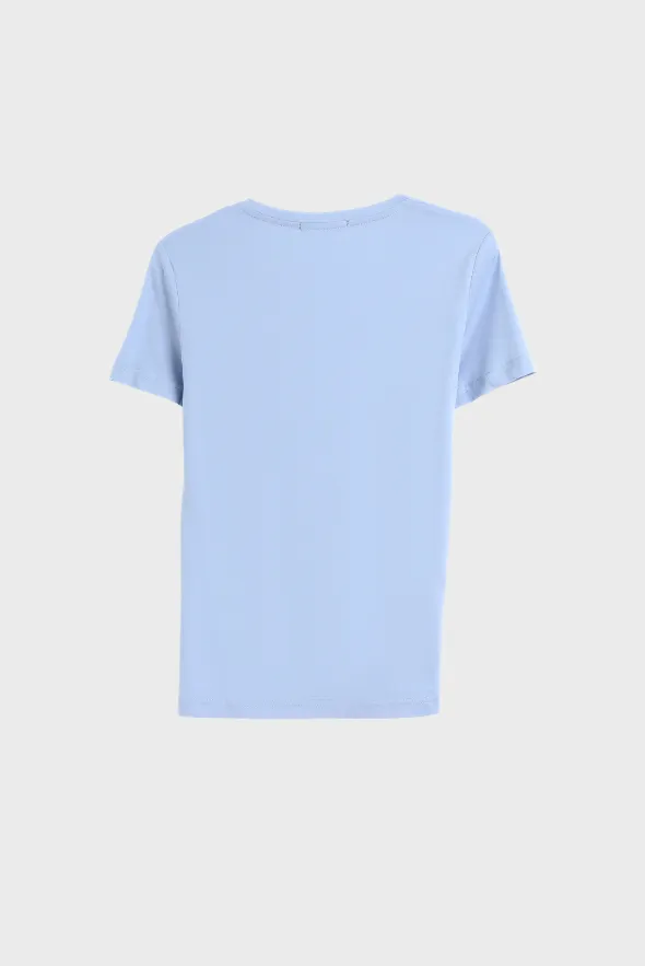 Grand V-Neck Cotton T-Shirt (160g)