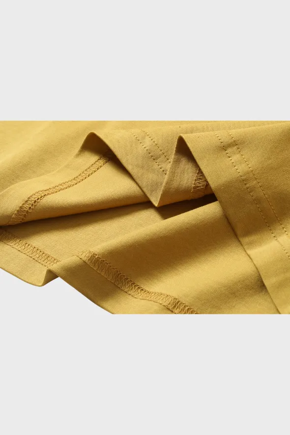 Grand V-Neck Cotton T-Shirt (160g)