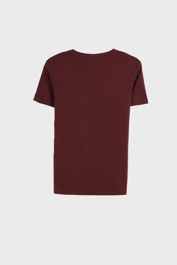 Grand V-Neck Cotton T-Shirt (160g)