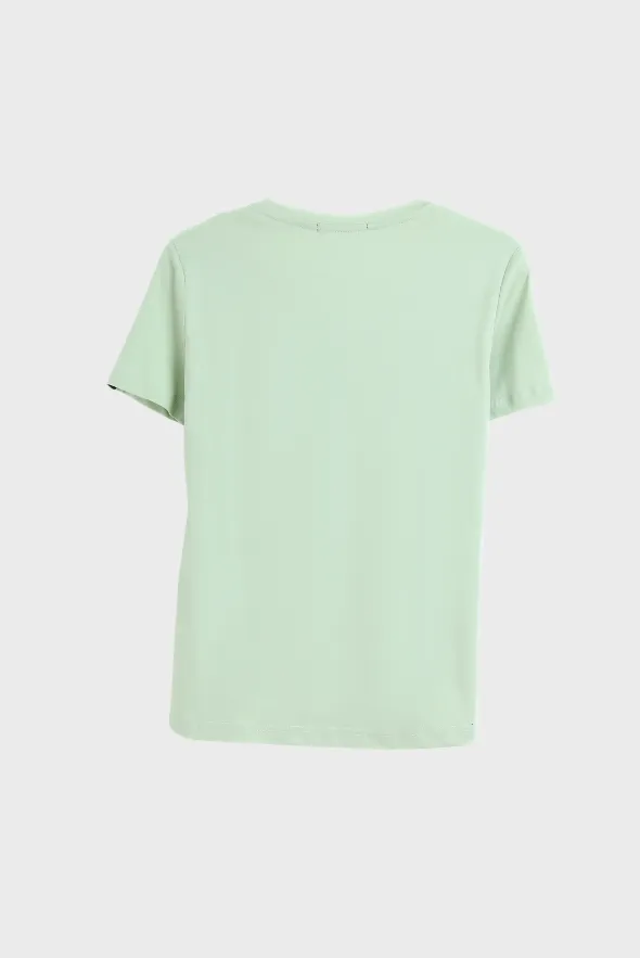 Grand V-Neck Cotton T-Shirt (160g)
