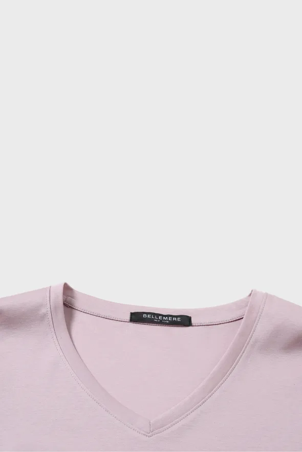 Grand V-Neck Cotton T-Shirt (160g)
