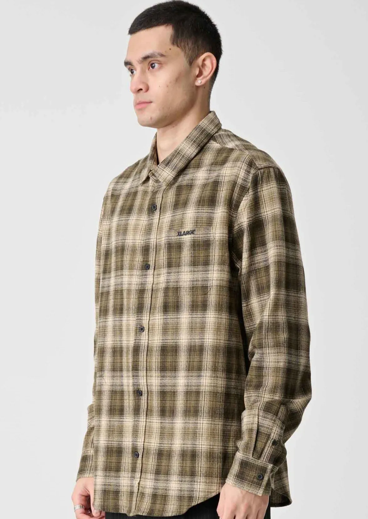 Grip Check Shirt Tan
