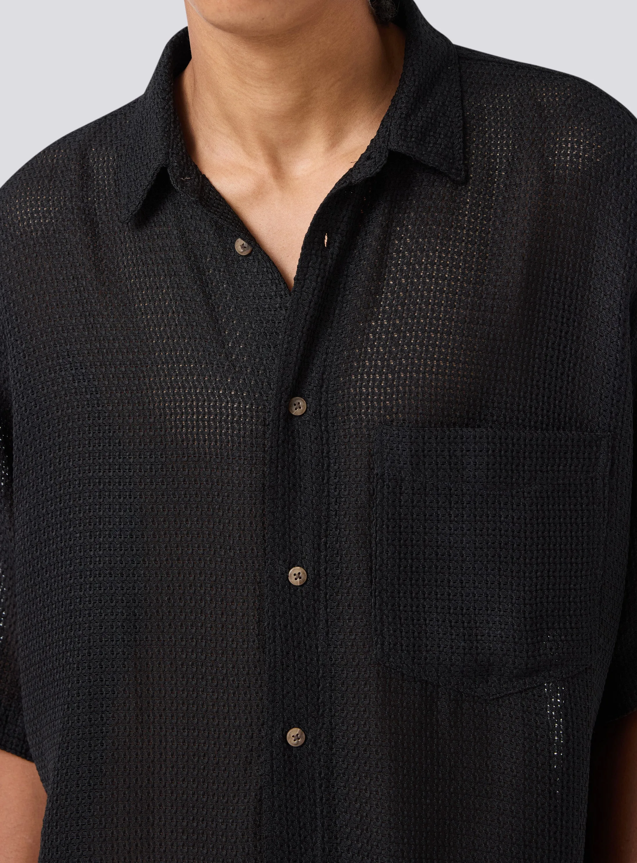 Homie Shirt Black Knit