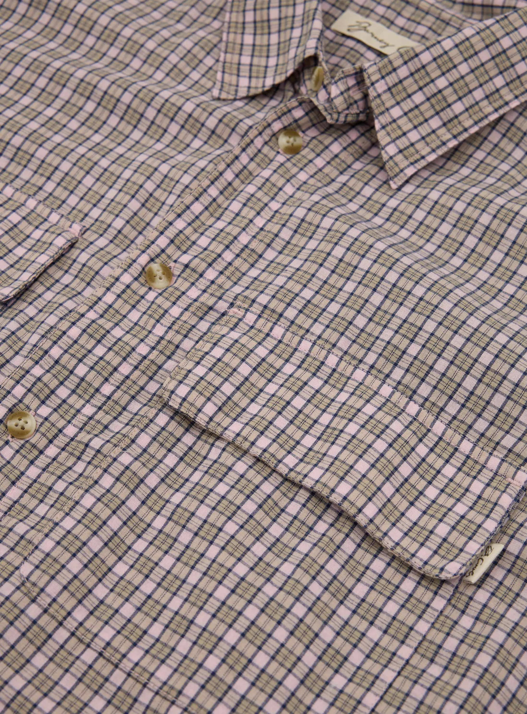 Homie Shirt Pink Plaid