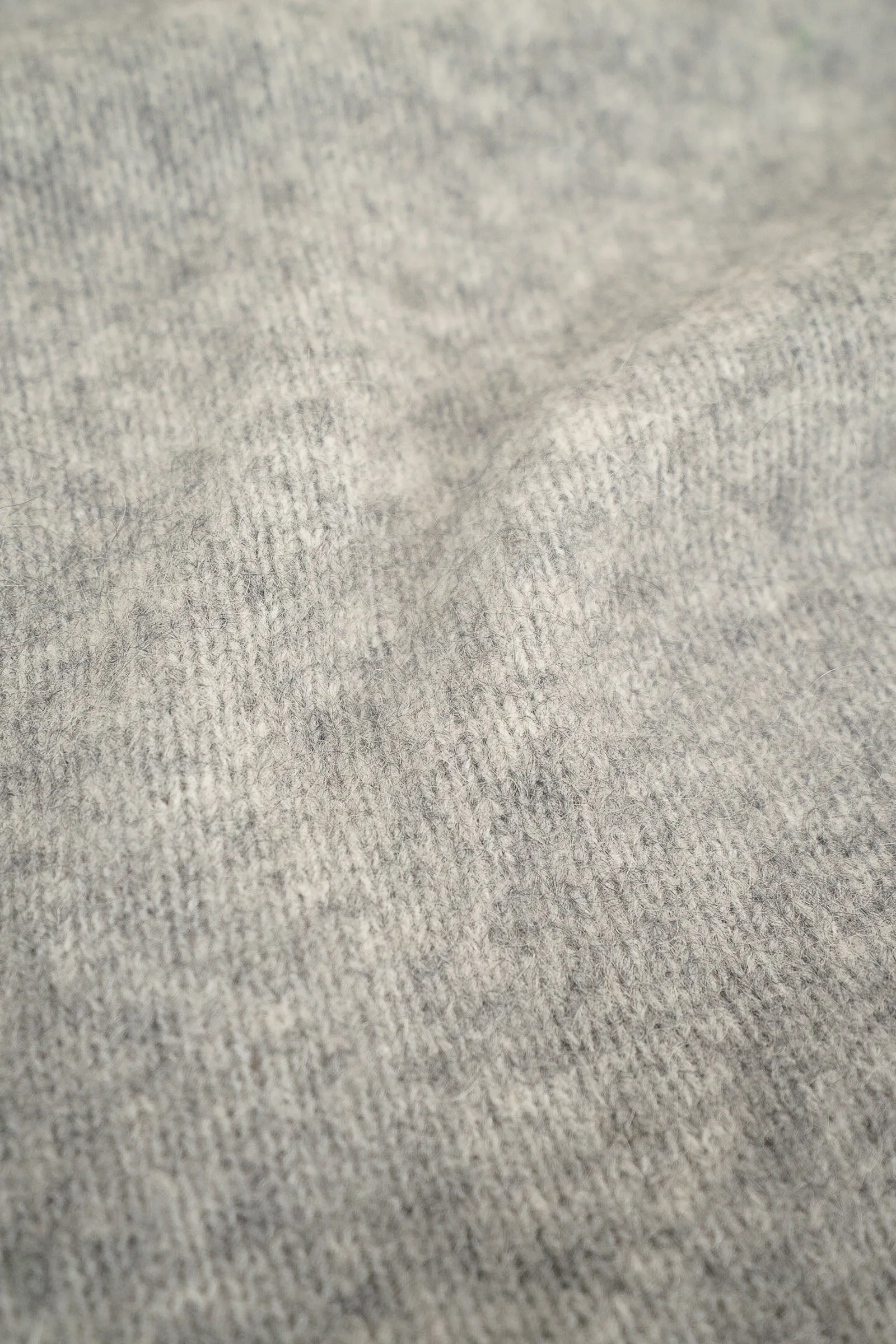 HUDSON MOHAIR CARDIGAN VEST - GREY
