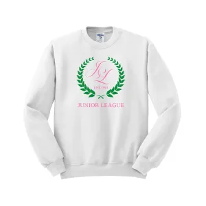 Junior League Crewneck Sweatshirt - JL Monogram Scroll Logo