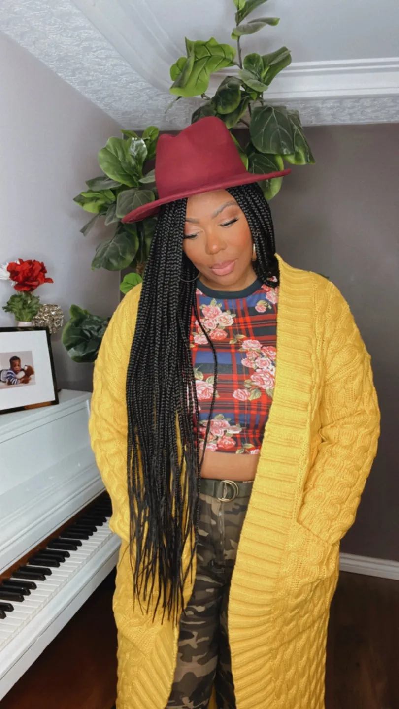 KEEP ME WARM Cardigan (Yellow Mustard)