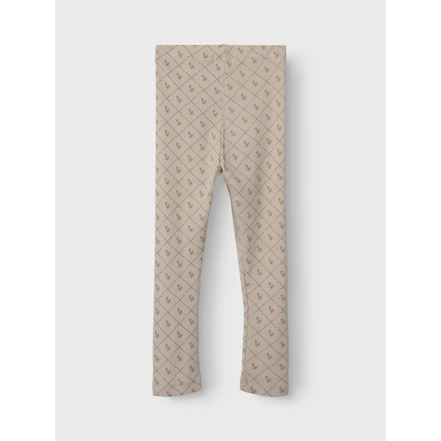 Lil'Atelier Gray Morn Vintage Flower Gago Kye Slim Leggings