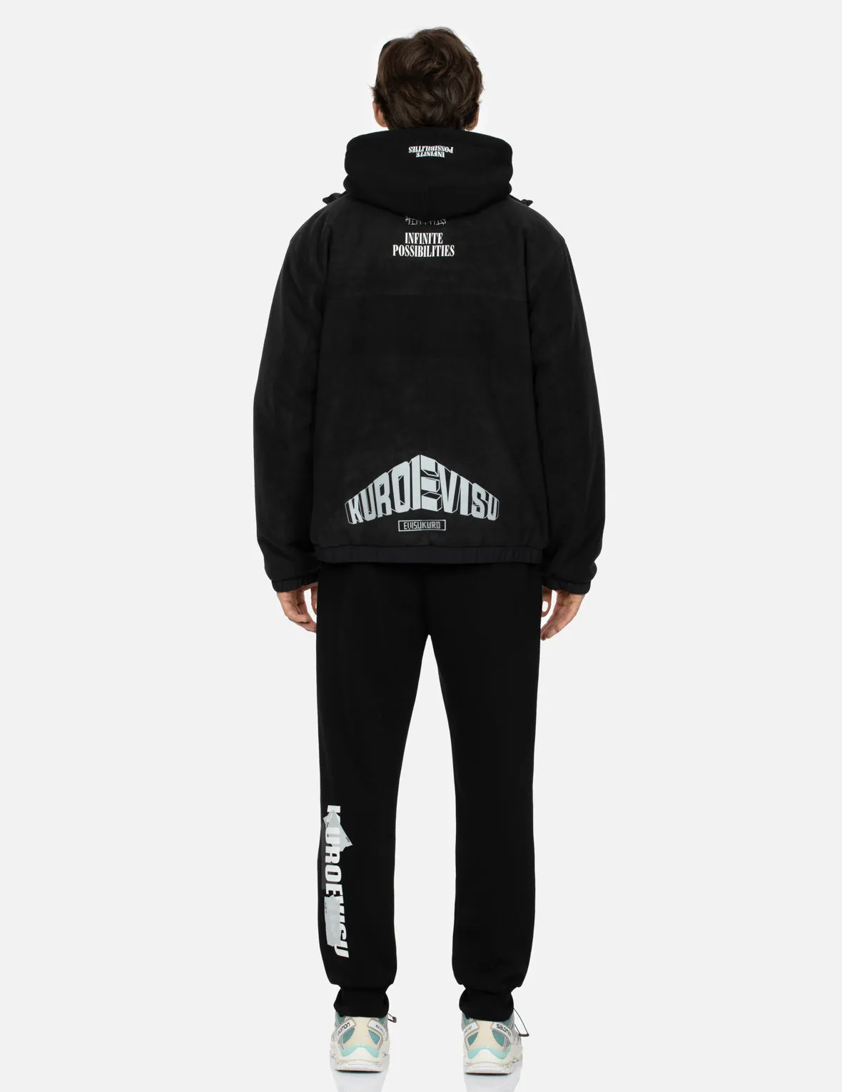 Multiple Branding Elements Print Slim Fit Sweatpants