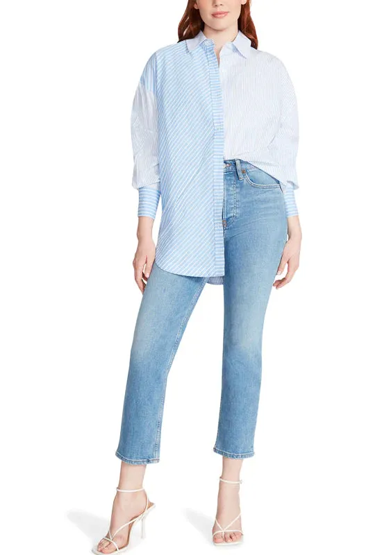 POPPY STRIPE TOP - BLUE