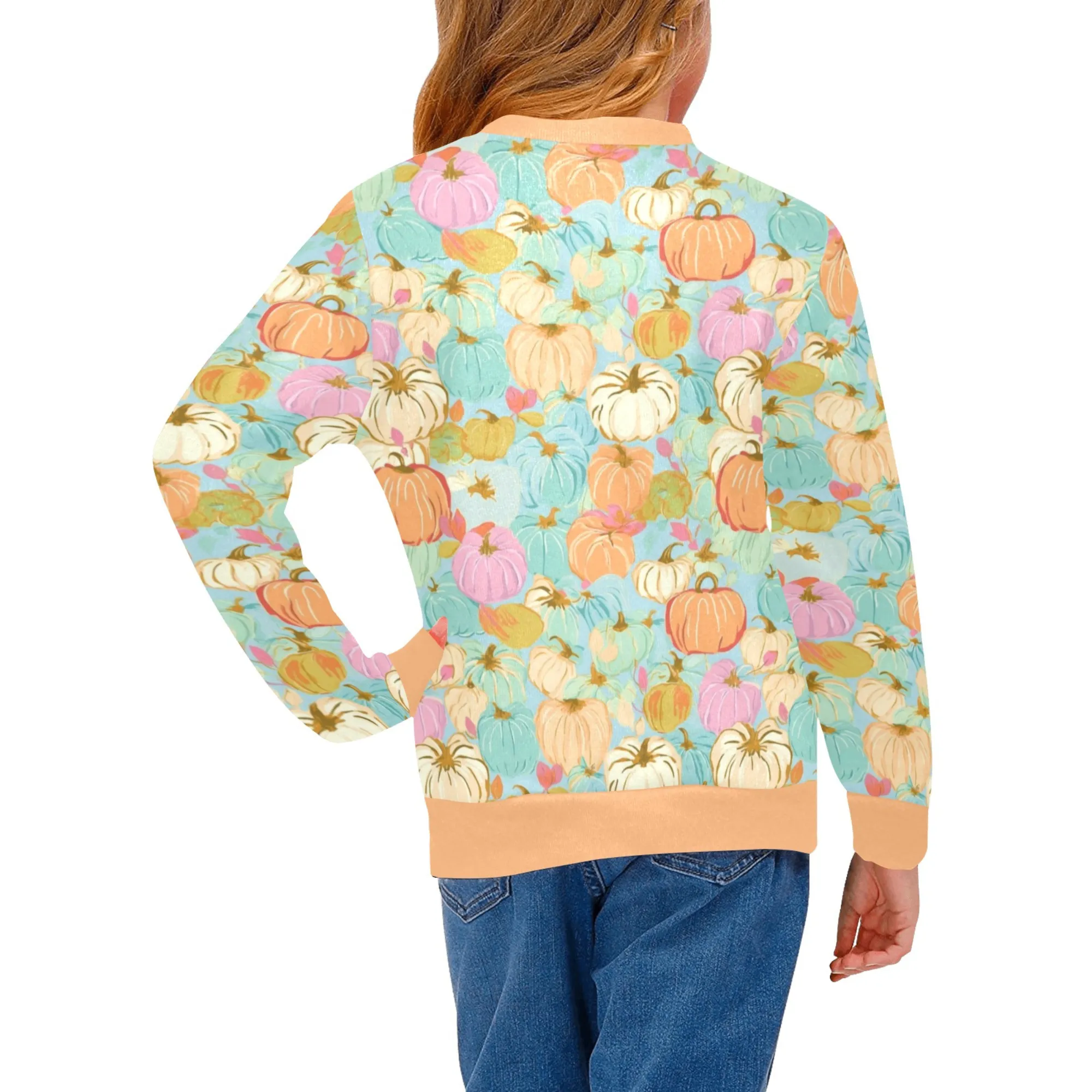 Pumpkin Patch 2 Crew Neck Sweatshirt | All Over Print | Cozy Fall & Winter Wardrobe Essential