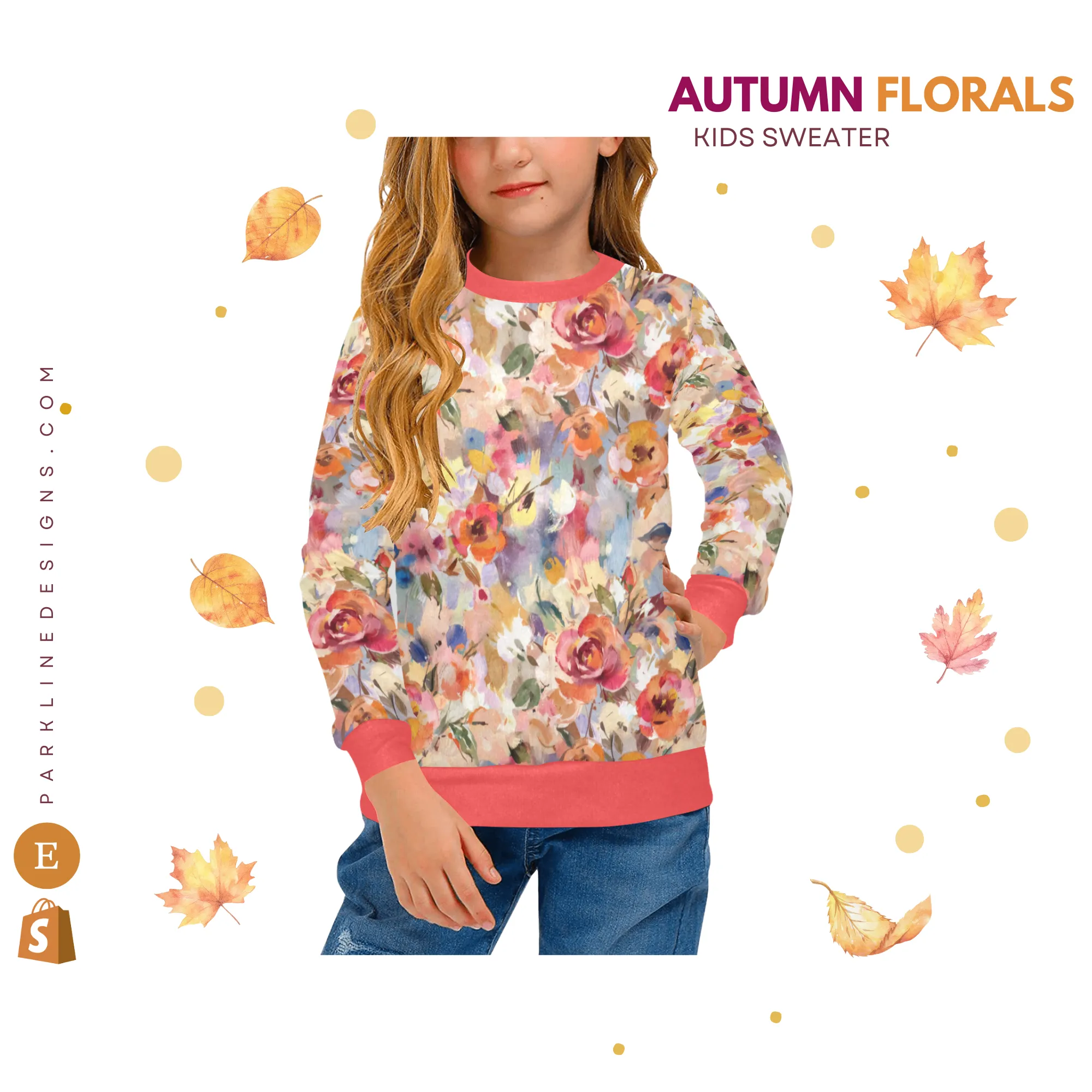 Pumpkin Patch 2 Crew Neck Sweatshirt | All Over Print | Cozy Fall & Winter Wardrobe Essential