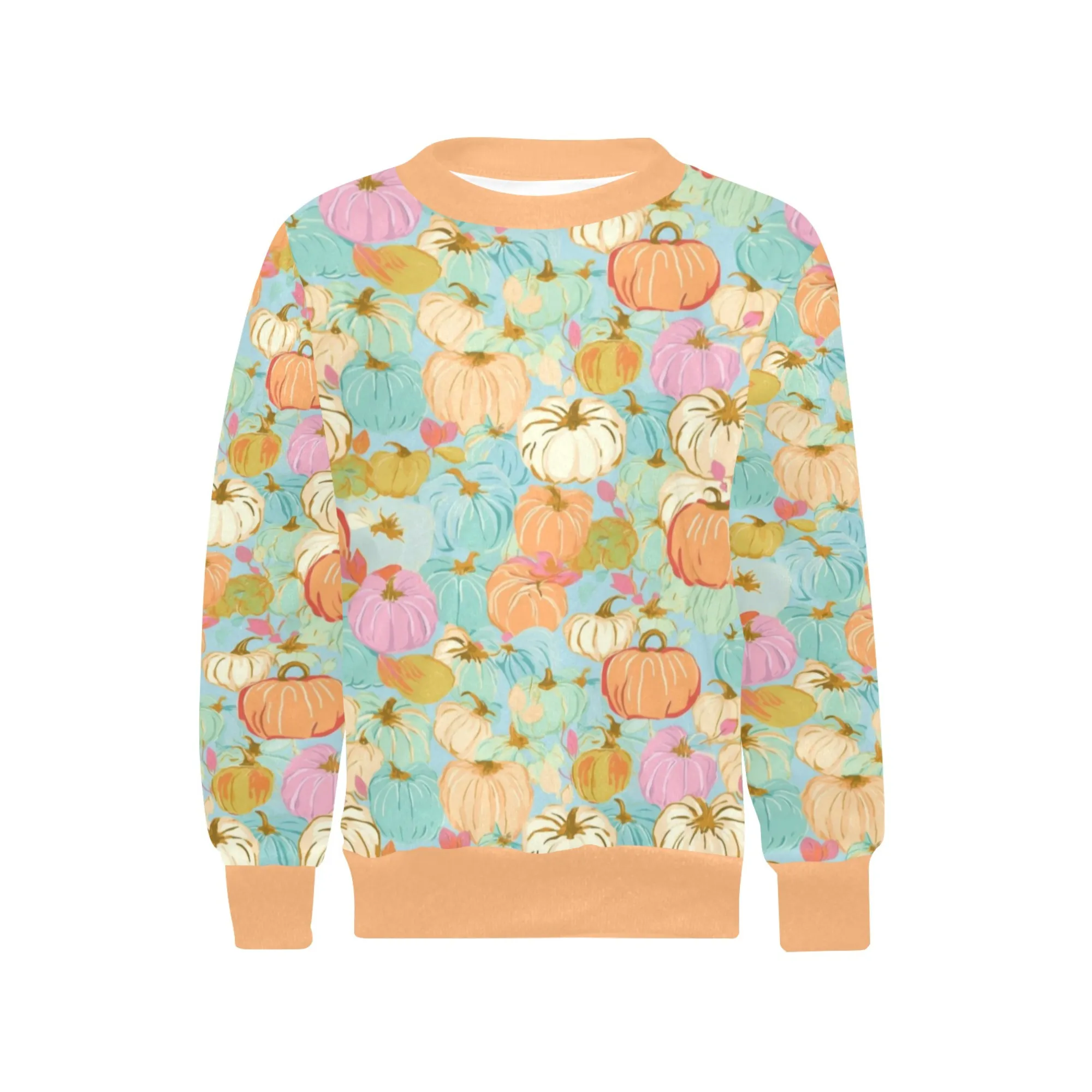 Pumpkin Patch 2 Crew Neck Sweatshirt | All Over Print | Cozy Fall & Winter Wardrobe Essential