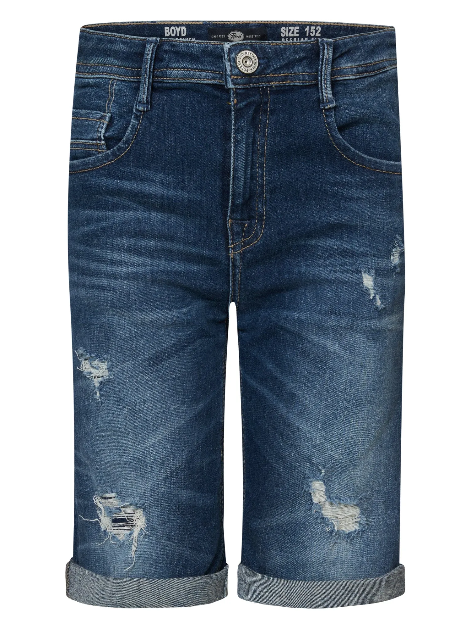 Ripped & Repaired Denim Shorts Jolla Cove