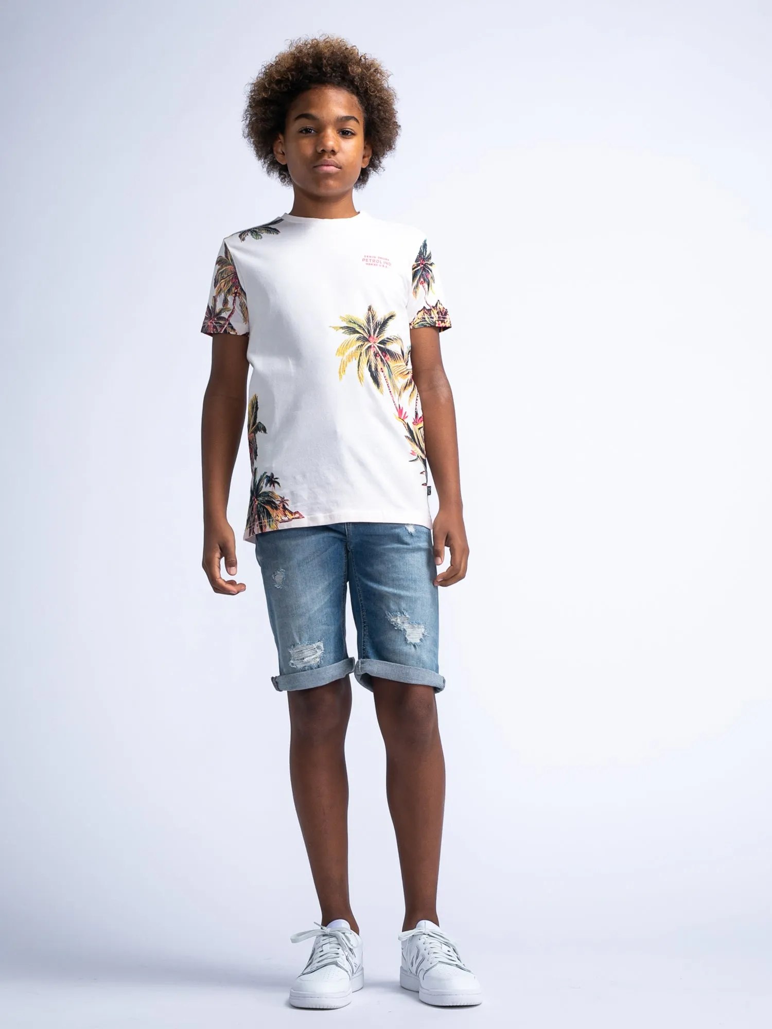 Ripped & Repaired Denim Shorts Jolla Cove