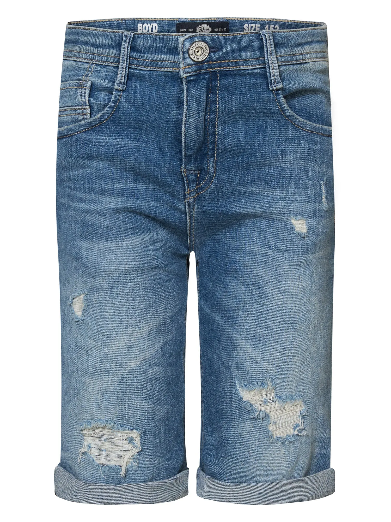Ripped & Repaired Denim Shorts Jolla Cove