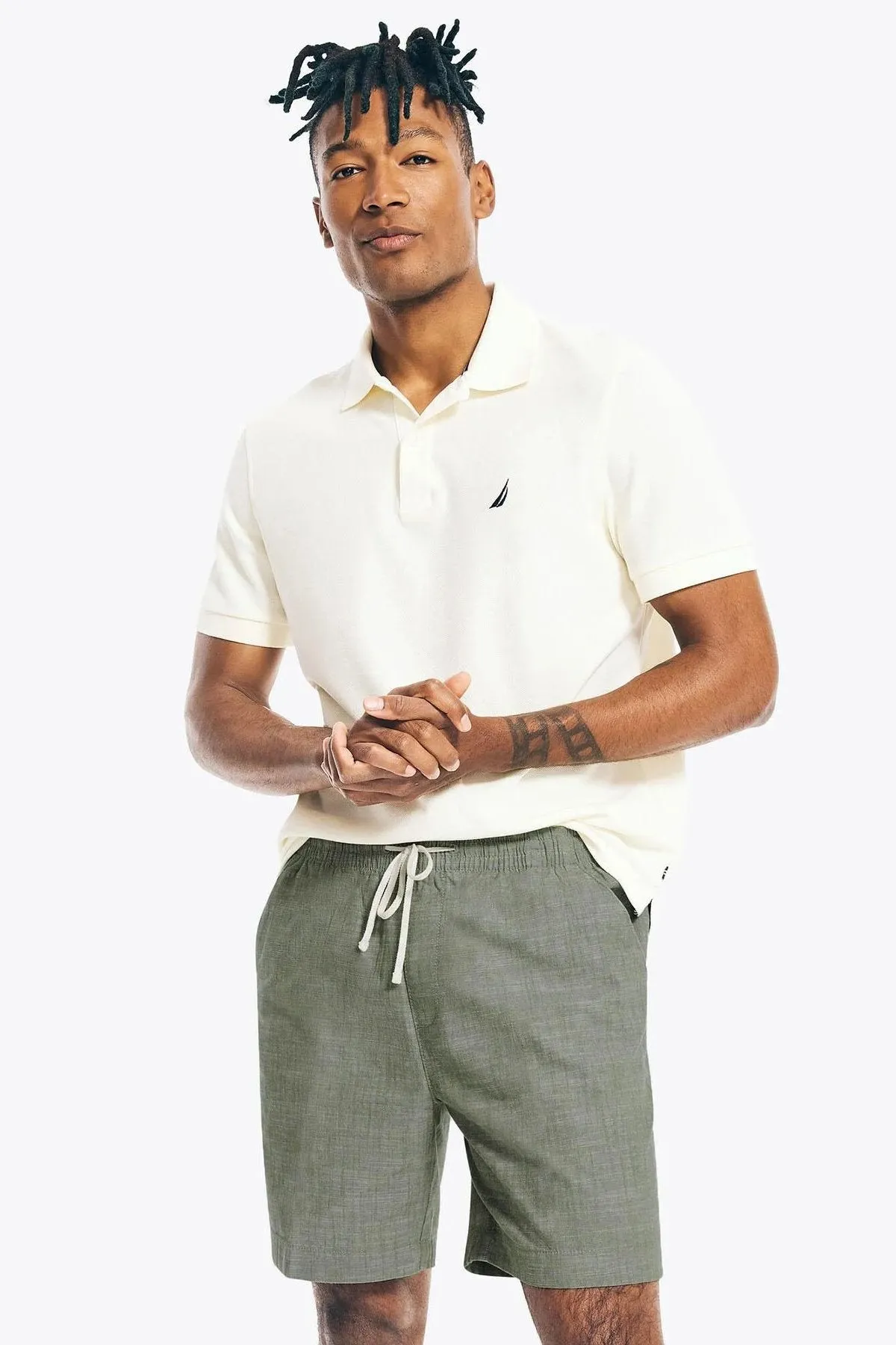Textured Cotton Boardwalk Shorts