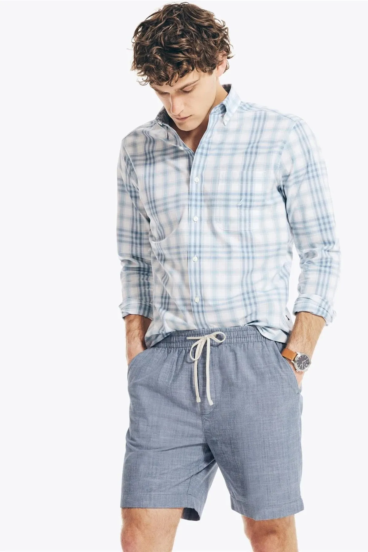 Textured Cotton Boardwalk Shorts