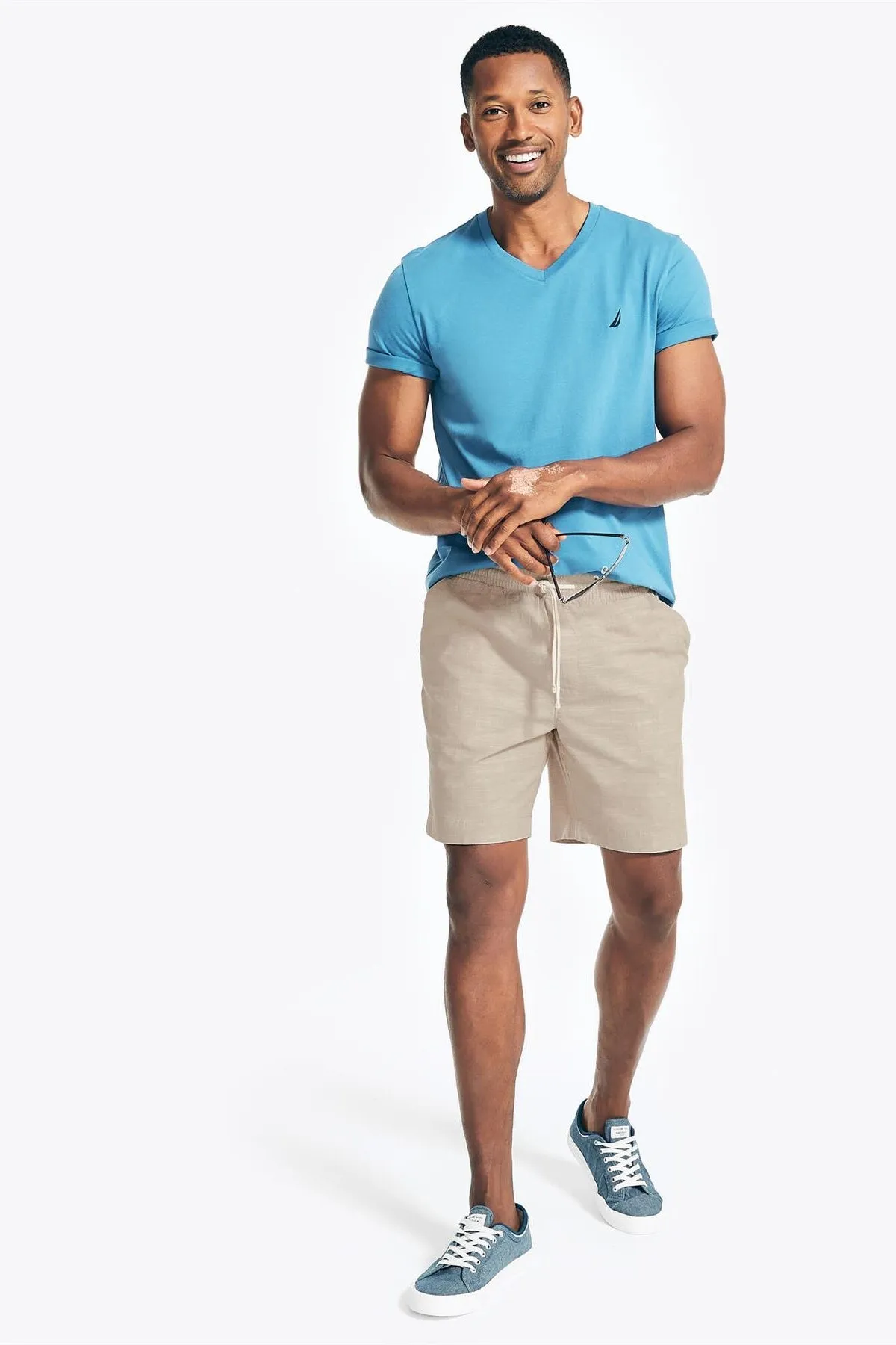 Textured Cotton Boardwalk Shorts
