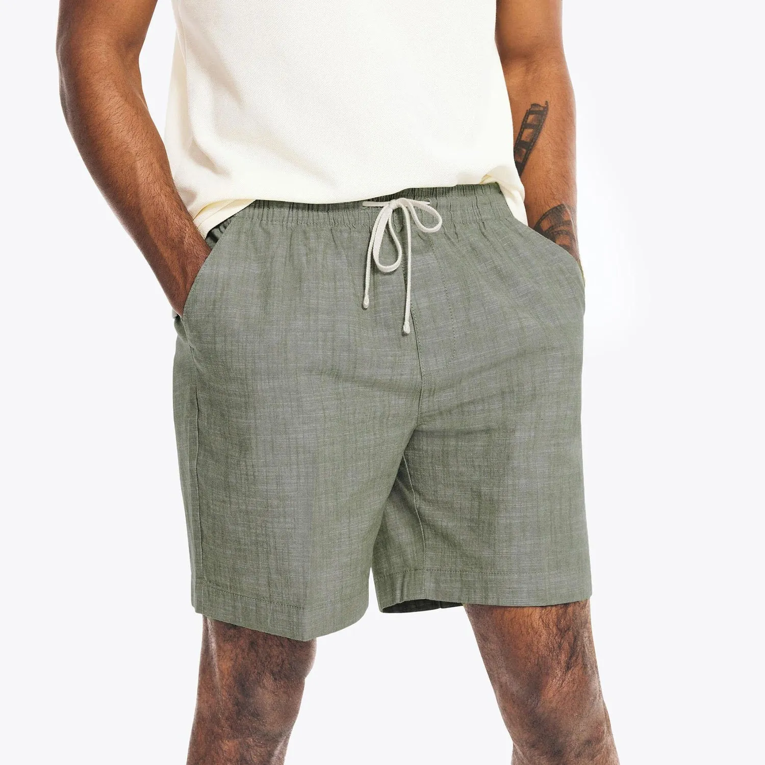 Textured Cotton Boardwalk Shorts