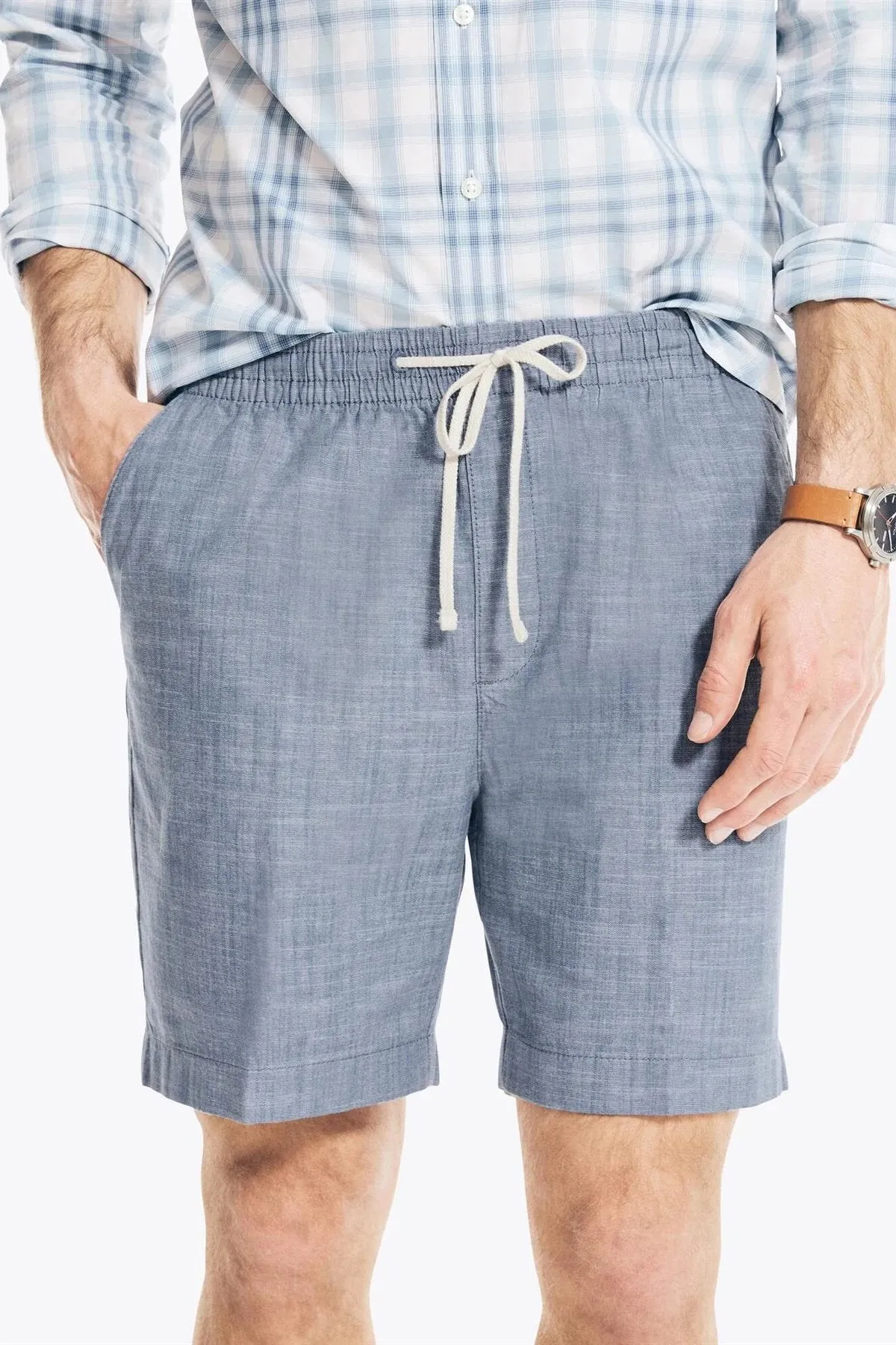 Textured Cotton Boardwalk Shorts