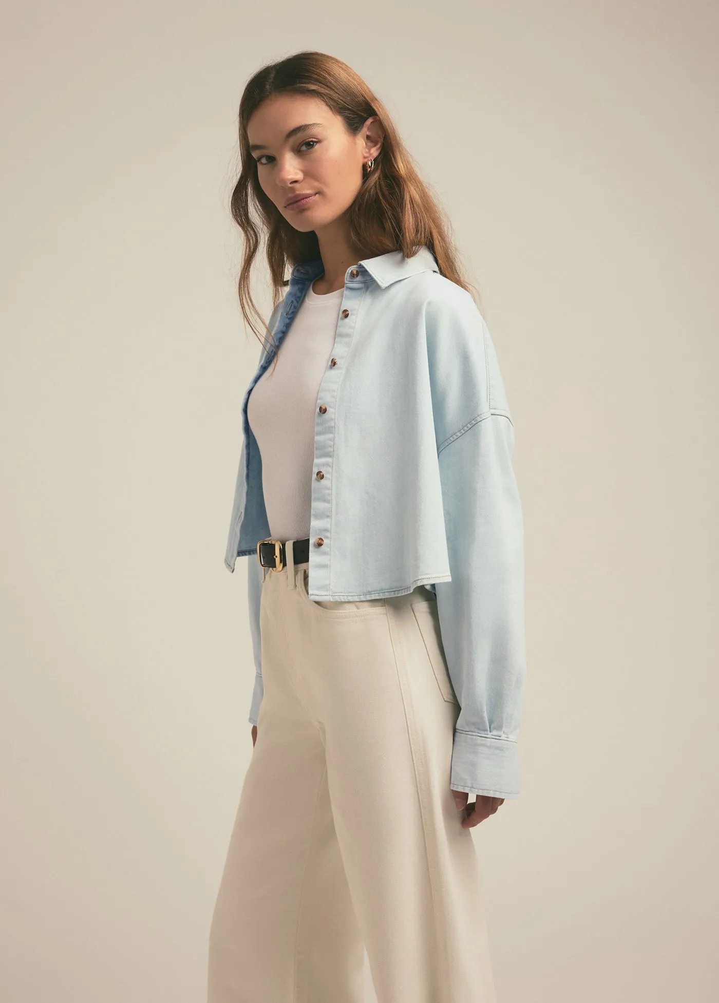 THE CROP EX-BOYFRIEND SHIRT