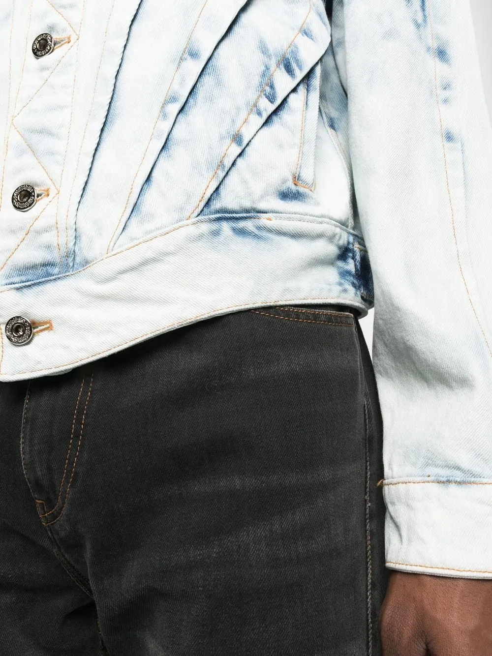 Washed Dart Denim Jacket
