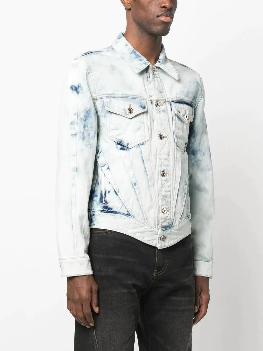 Washed Dart Denim Jacket