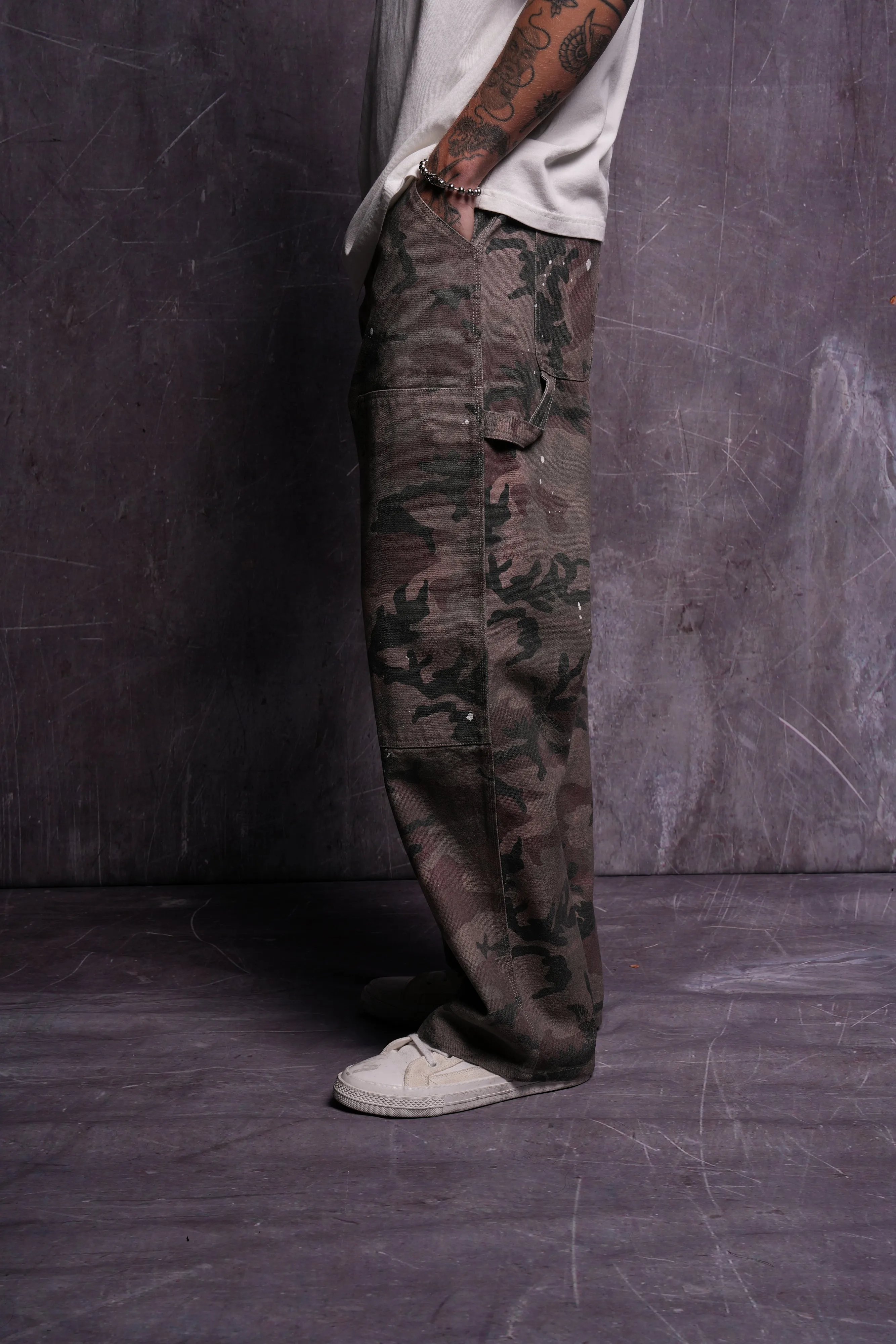 Wolf Rose Dillon Pants in Blooming Woodland Camo