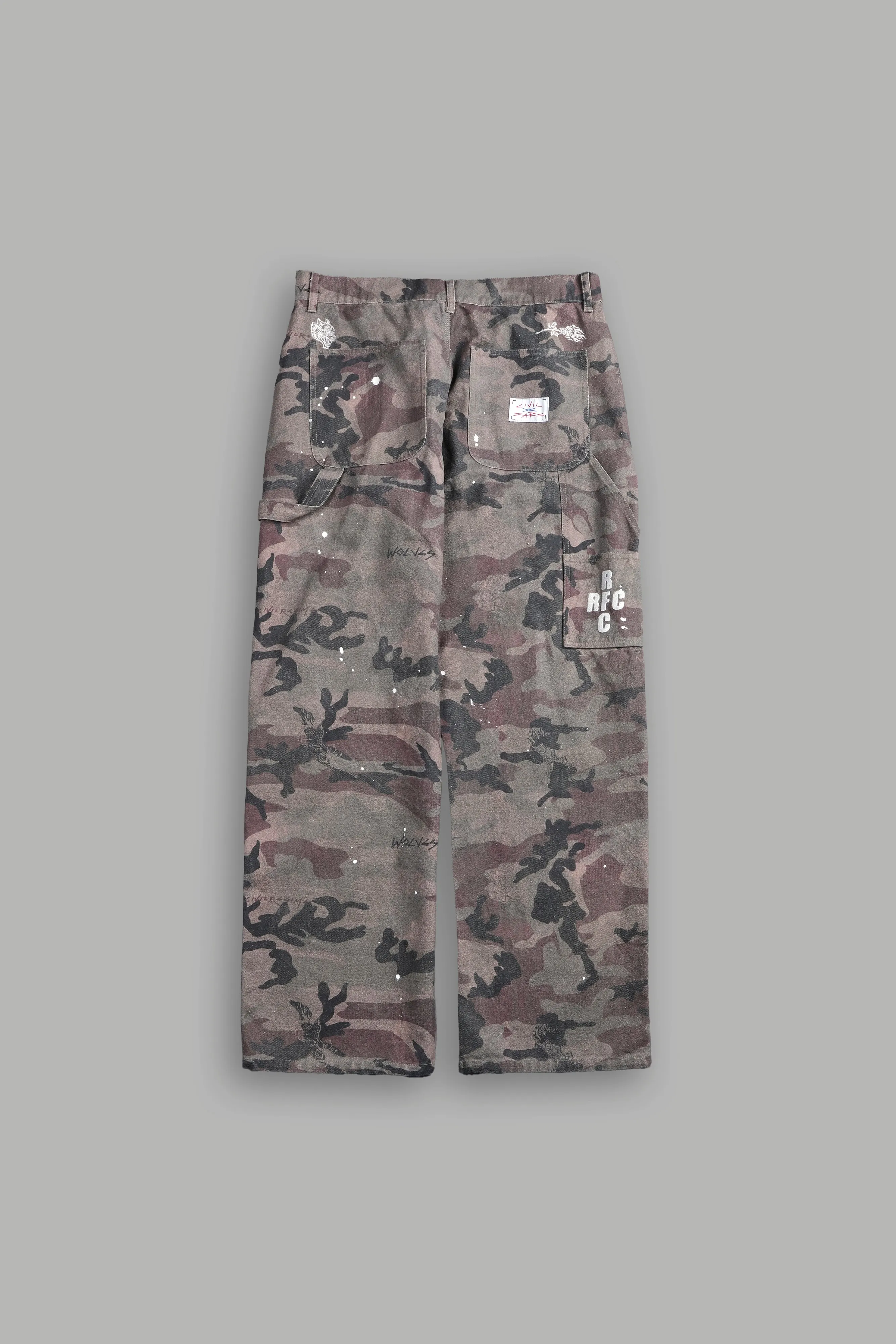 Wolf Rose Dillon Pants in Blooming Woodland Camo