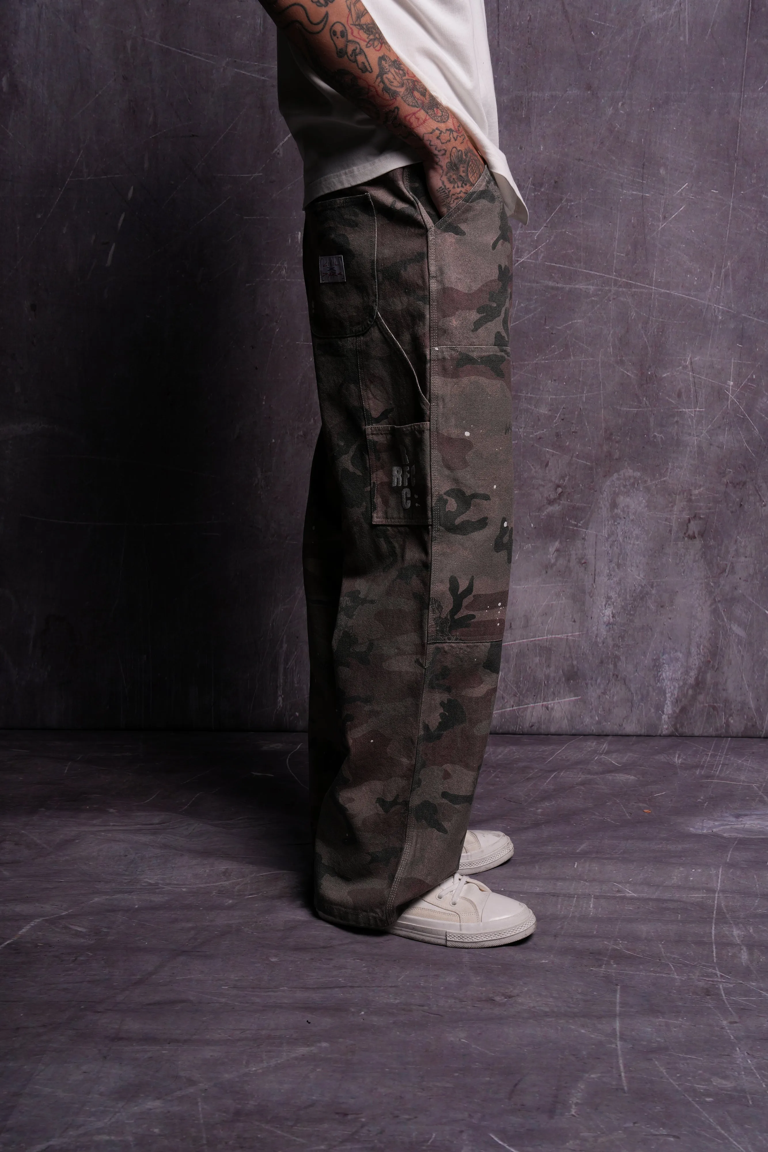 Wolf Rose Dillon Pants in Blooming Woodland Camo