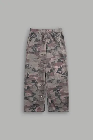 Wolf Rose Dillon Pants in Blooming Woodland Camo