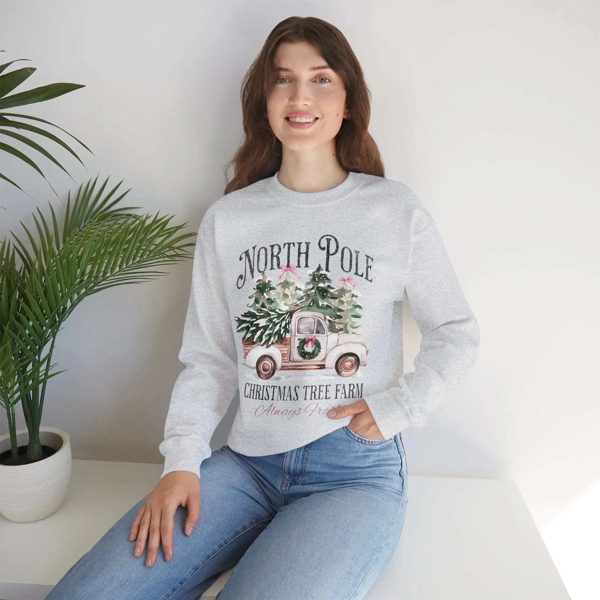 Womenswear Christmas Tree Farm Crewneck Sweatshirt